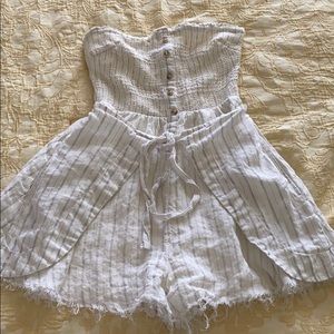 Free People Linen Romper